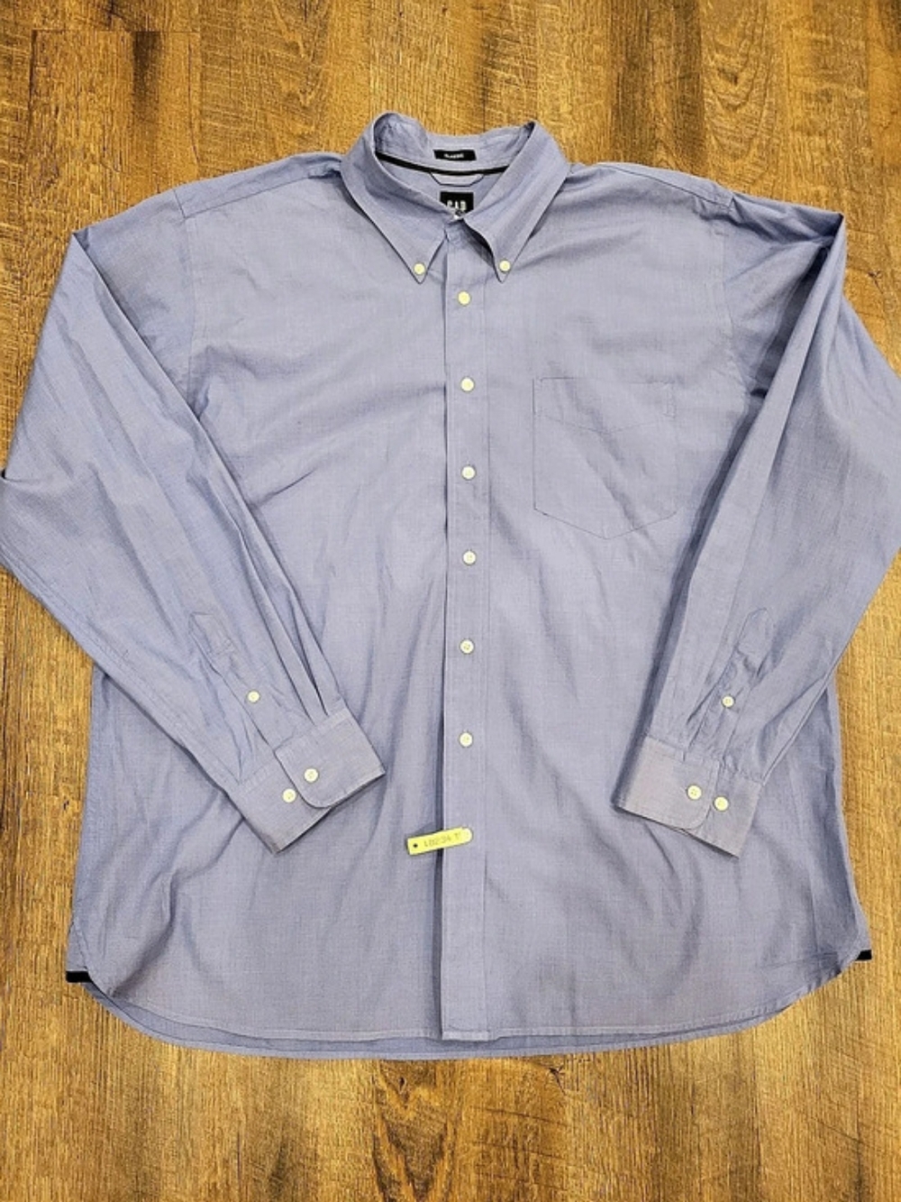 Gap Classic Fit Long Sleeve Oxford Shirt Men's Cotton Blue XL